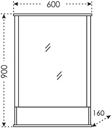 СанТа Мебель для ванной Марс 60 белая – фотография-13